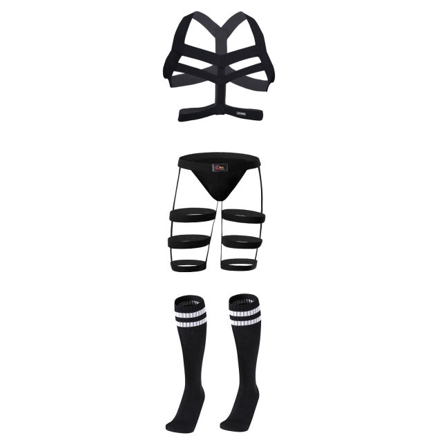Solid Bondage Strap Intimate Set