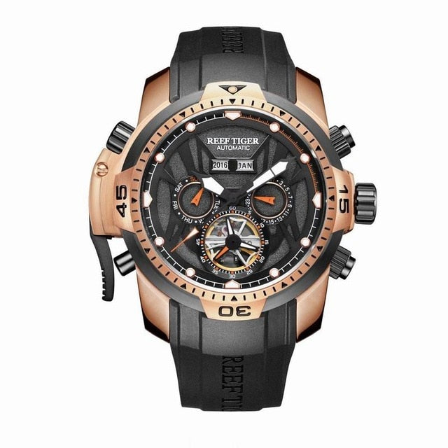 Sport Complex Design Multi Functional Design Men Watch