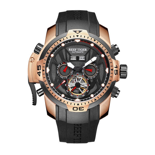 Sport Complex Design Multi Functional Design Men Watch