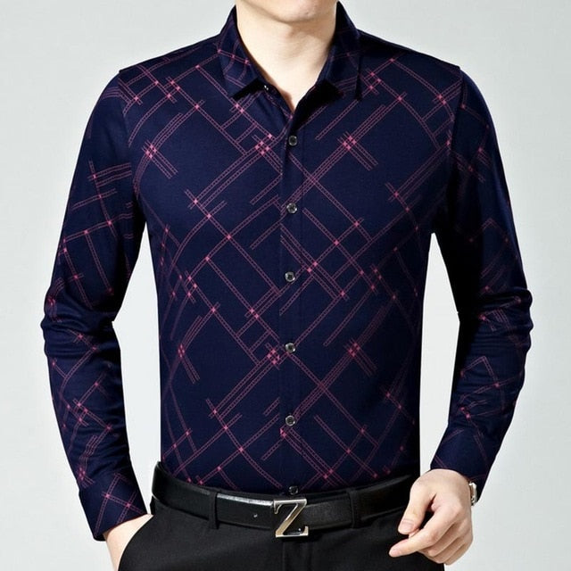 Cross Geometric Style Long-Sleeved Shirts