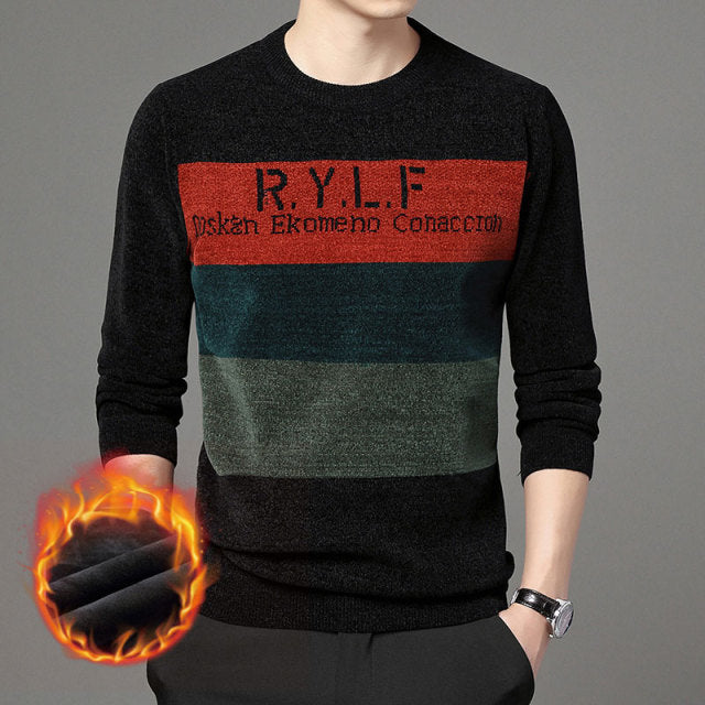 R.Y.L.F Letter Polyester Long Sleeves Knitwear