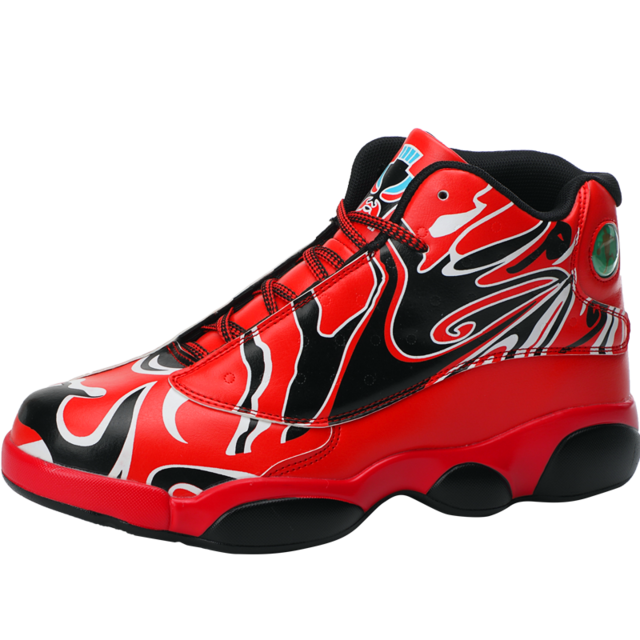 Mixed Tribal Color Basketball Sneaker