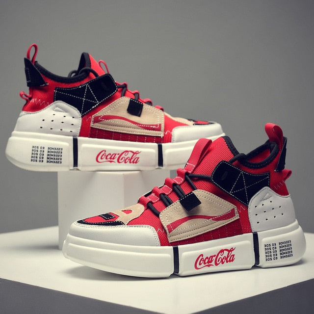 Casual Dad Flying Weave Chunky Style Men Sneakers