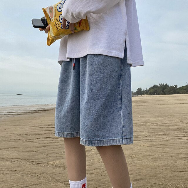 Denim Harajuku Baggy Short Jeans