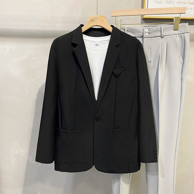 Spring Korean Button Style Blazer
