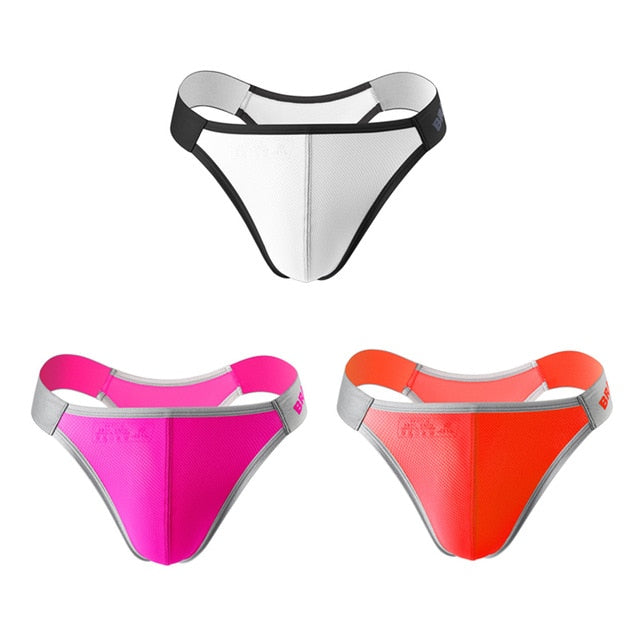 3-in-1 Nylon Spandex Briefs Underwear