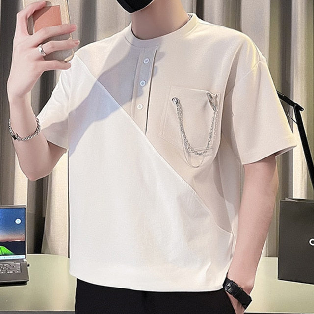 Pythagoras Solid Color Men T-Shirt