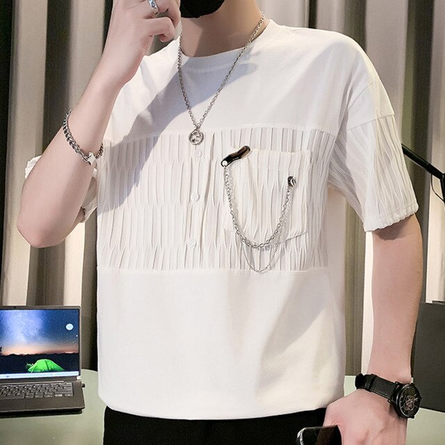 Pythagoras Solid Color Men T-Shirt