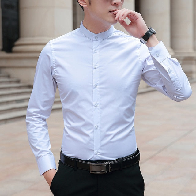 Cotton Long Sleeve Business Shirt