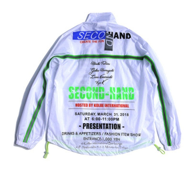 Reflective Harajuku Patchwork Casual Men Jacket