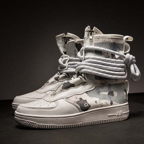 Casual High Top Ankle Lace Style Men Sneaker