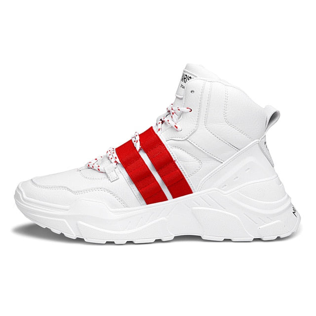 Hip Hop Lace-up Band Belt Detail Men Sneaker