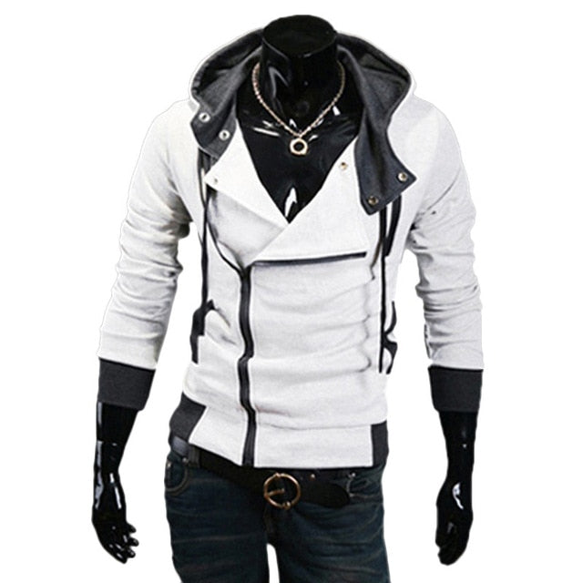 Sporty Hoodie Jacket with Zipper