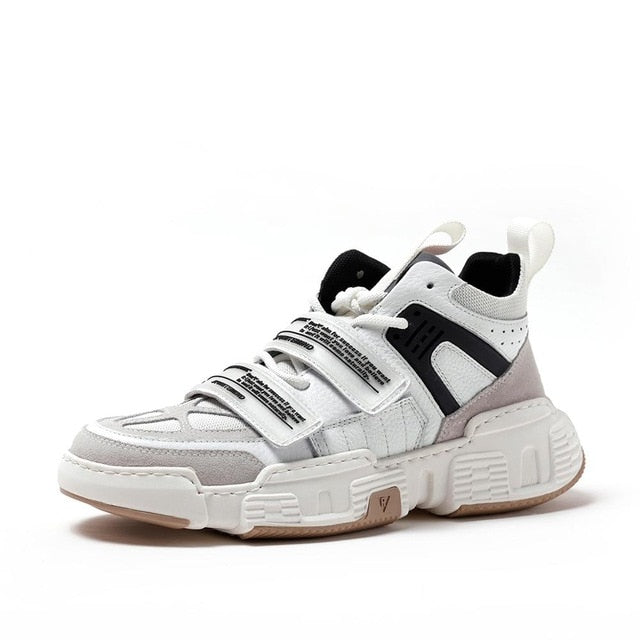 Outdoor Flyknit Breathable Trend Strap Casual Men Sneaker