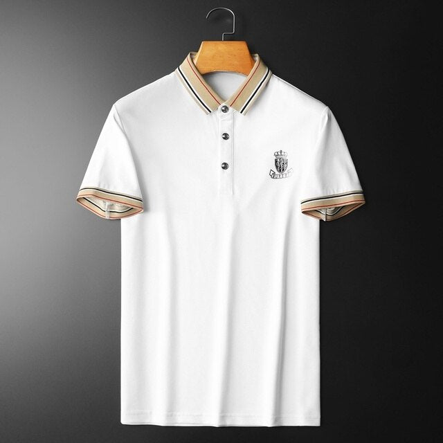 Sophisticated Casual Solid Polo Shirts