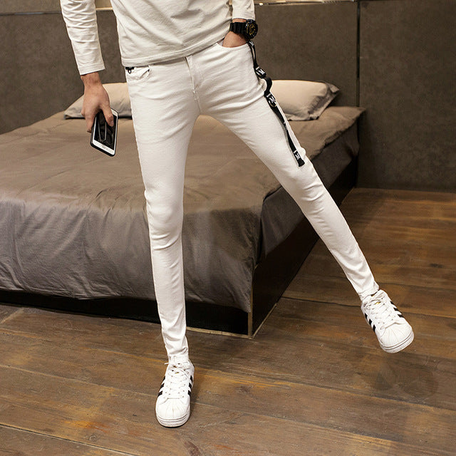 Skinny Jeans Men Slim Fit Casual Simple