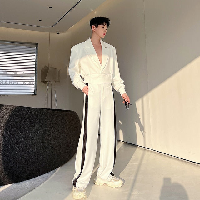 Genuine Striped Casual Men Pants Set