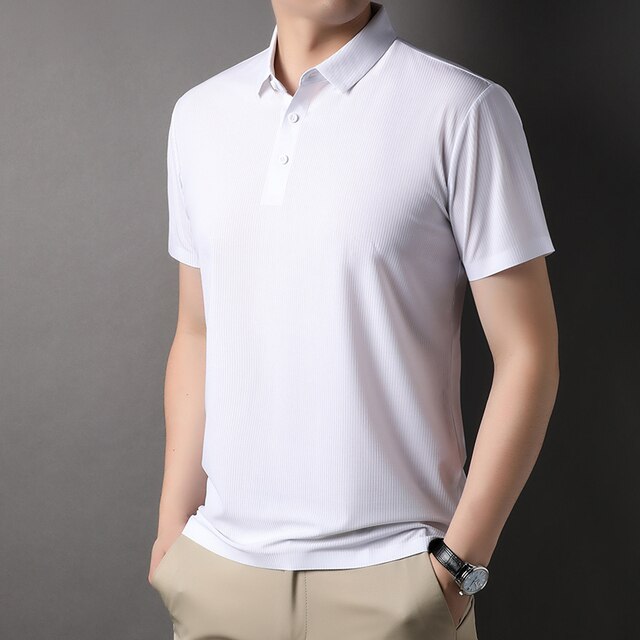 Solid Short Sleeve Plain Polo Shirt