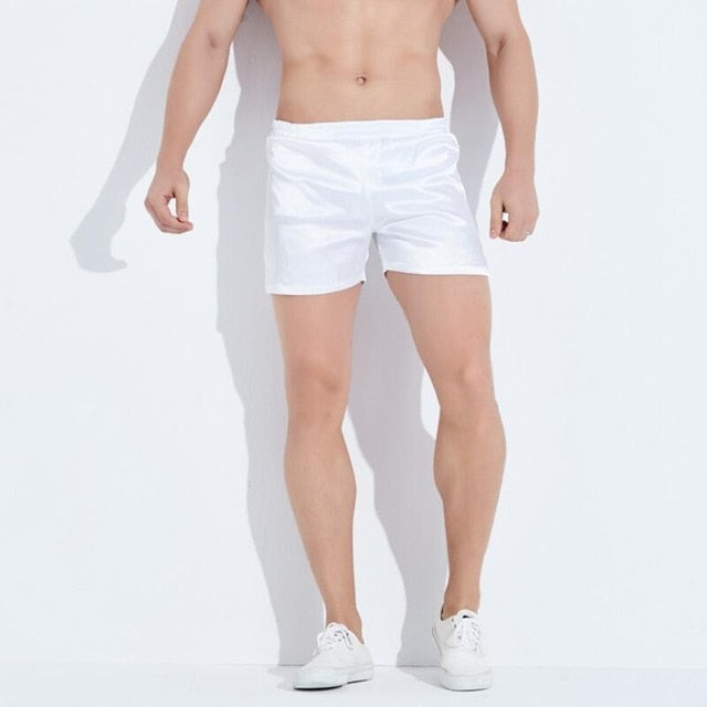 Solid Color Elastic Waist Summer Shorts