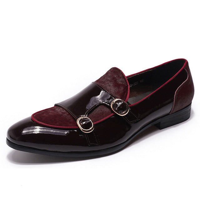 Banquet Dress Monk Strap Style Men Loafers Shoes