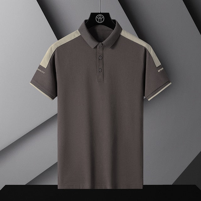 Solid Polyester Breathable Polo Shirt