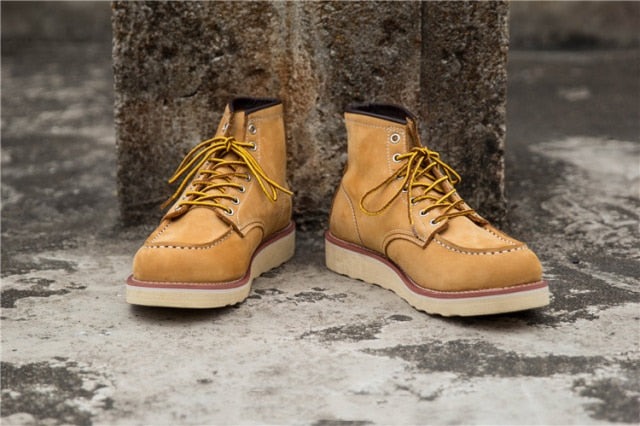 Goodyear Welted Vintage Genuine Leather Ankle Boots