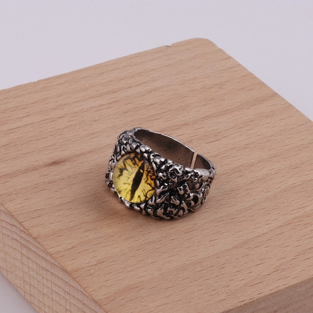 Vintage Python Eye Snake Ring