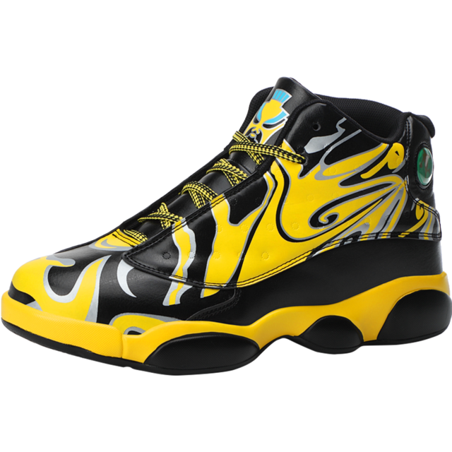 Mixed Tribal Color Basketball Sneaker
