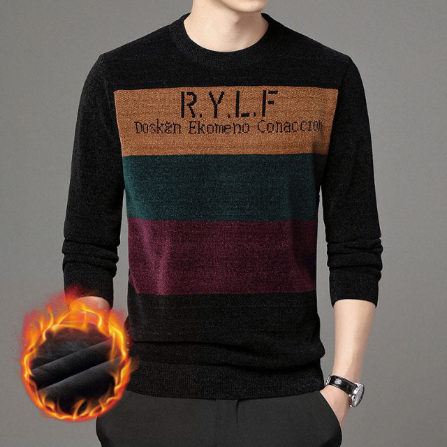 R.Y.L.F Letter Polyester Long Sleeves Knitwear