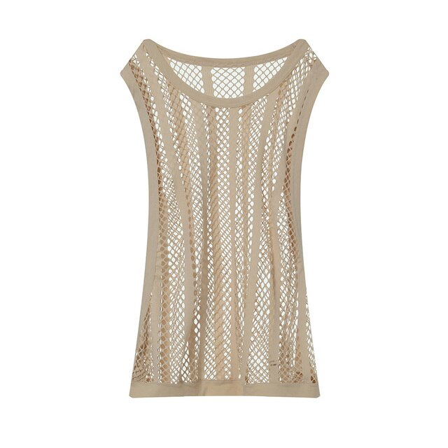 Mesh Sheer Fishnet Tank Top