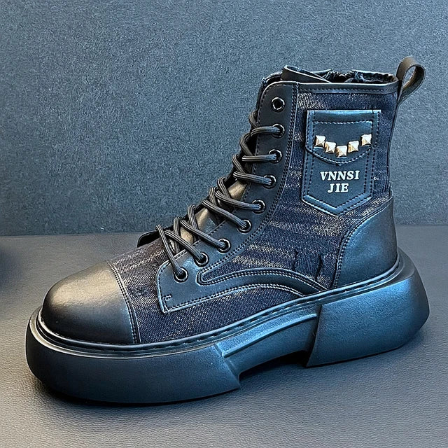 Casual Platform Microfiber PU Boots