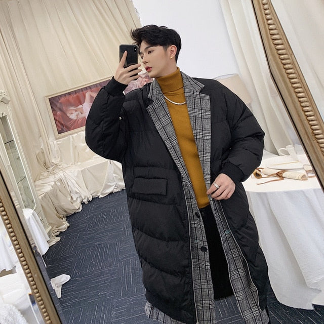 Winter Mix Coat and Padding Outer Men Long Jacket