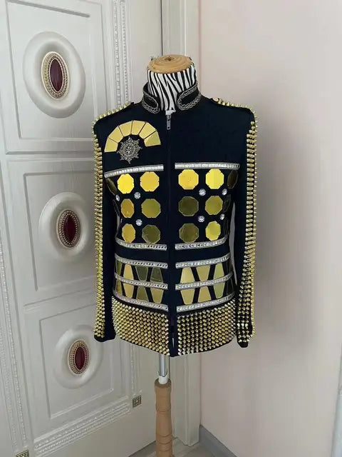 Gold Mirror Lens Rivets Performance Jacket