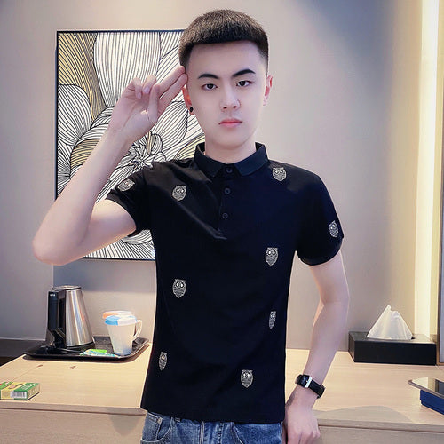 Owl Embroidery Polo Shirts