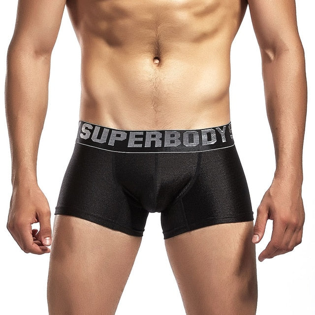 Shiny Monocolor Superbody Men Boxer