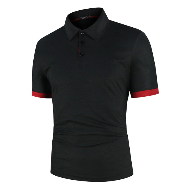 Contras Lining Short Sleeve Polo Shirt