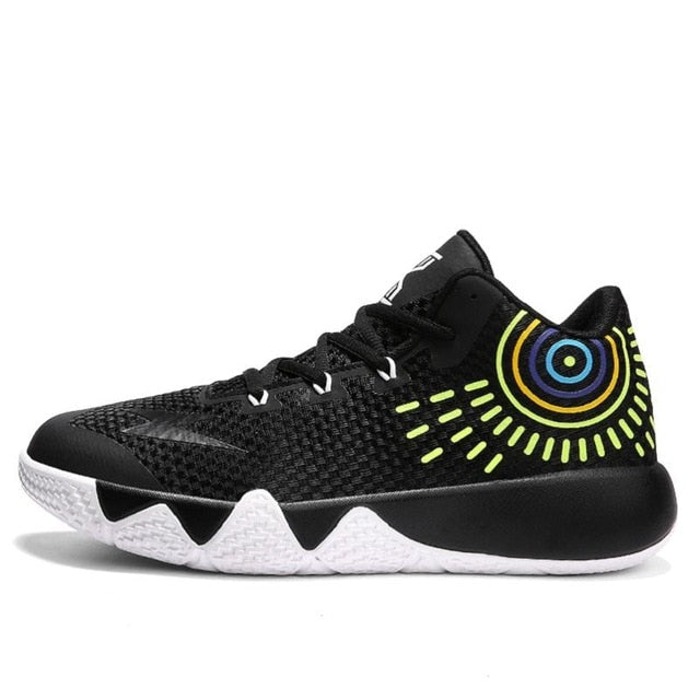 Mixed Color Mid-Top Sport Sneakers