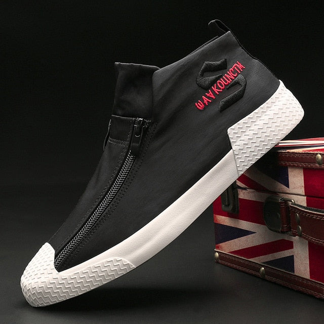 Warm Winter Fashion Fur Zipper Men Boots