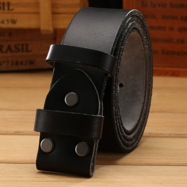 Gold Animal Big Oval Buckle Design Men Belt