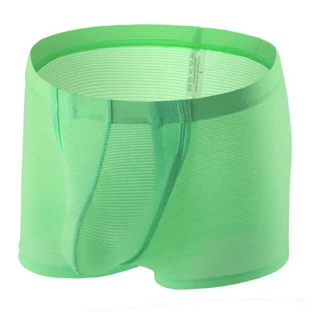 Solid Breathable Spandex Boxer