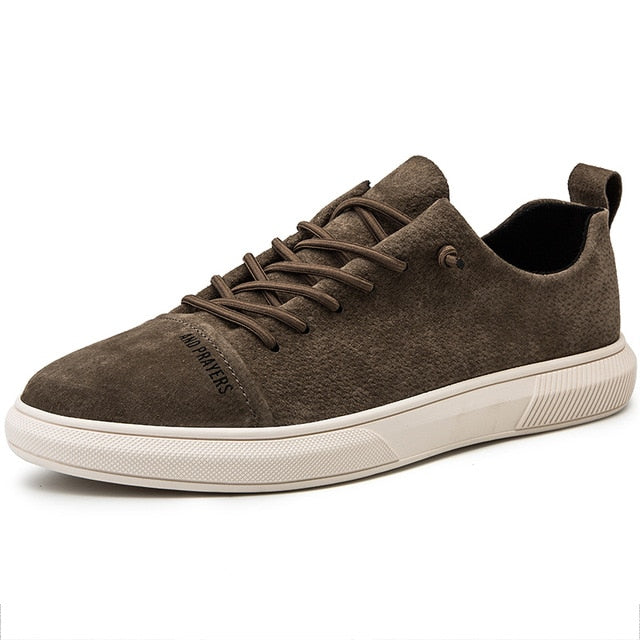 Suede Vintage Low Top Flat Soles Men Sneakers