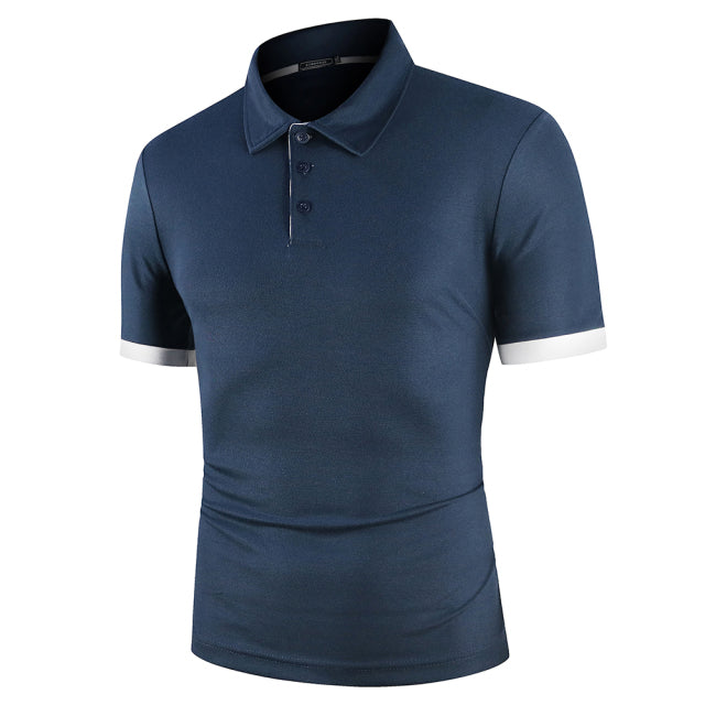 Contras Lining Short Sleeve Polo Shirt