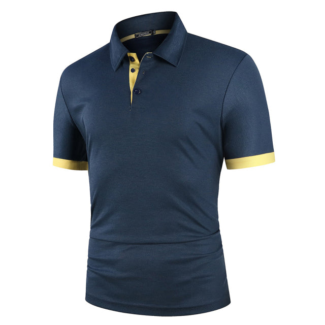 Contras Lining Short Sleeve Polo Shirt