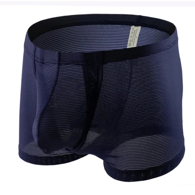 Solid Breathable Spandex Boxer
