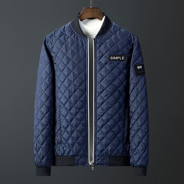 Argyle Diamond Stitching Jacket