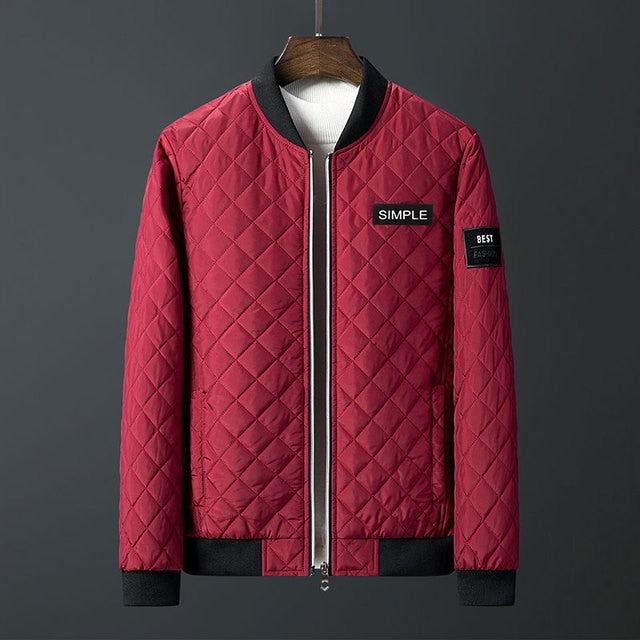 Argyle Diamond Stitching Jacket