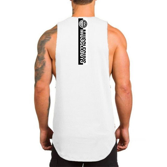 No Pain No Gain Back Line Printed Tank Top