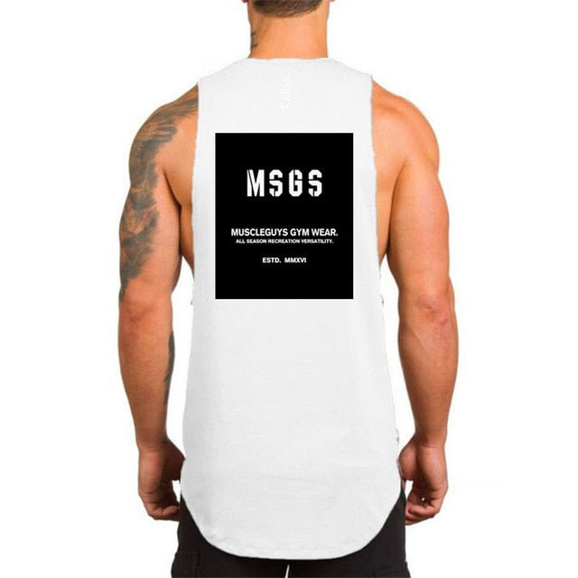 No Pain No Gain Back Line Printed Tank Top