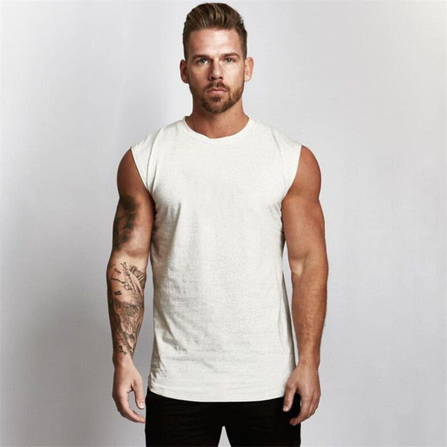 Basic Solid O-Neck Tank Top