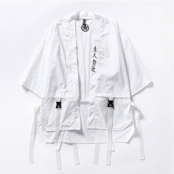 Harajuku Open Stitch Thin Streetwear Style Men Outer